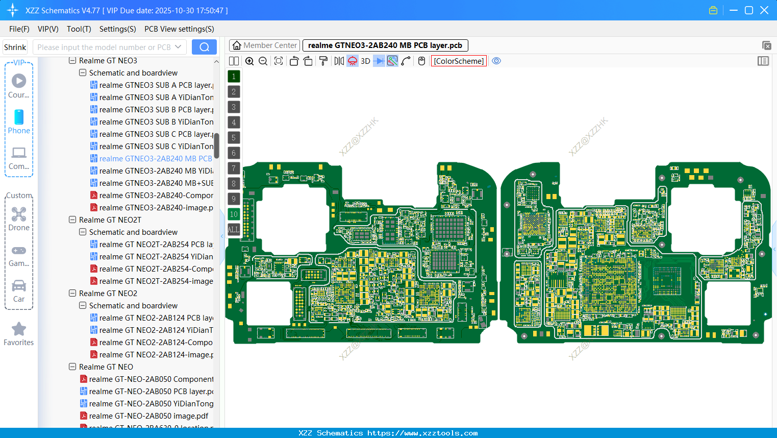 Realme GTNEO3-2AB240 MB PCB Layer